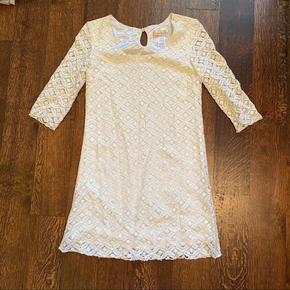 Francesca's White Lace Dress